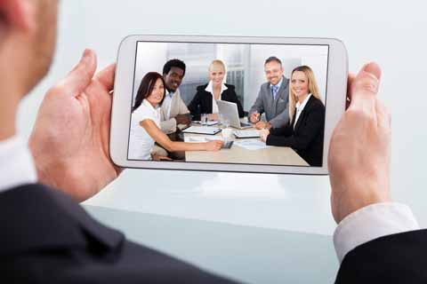 Video Conferencing On Tablet