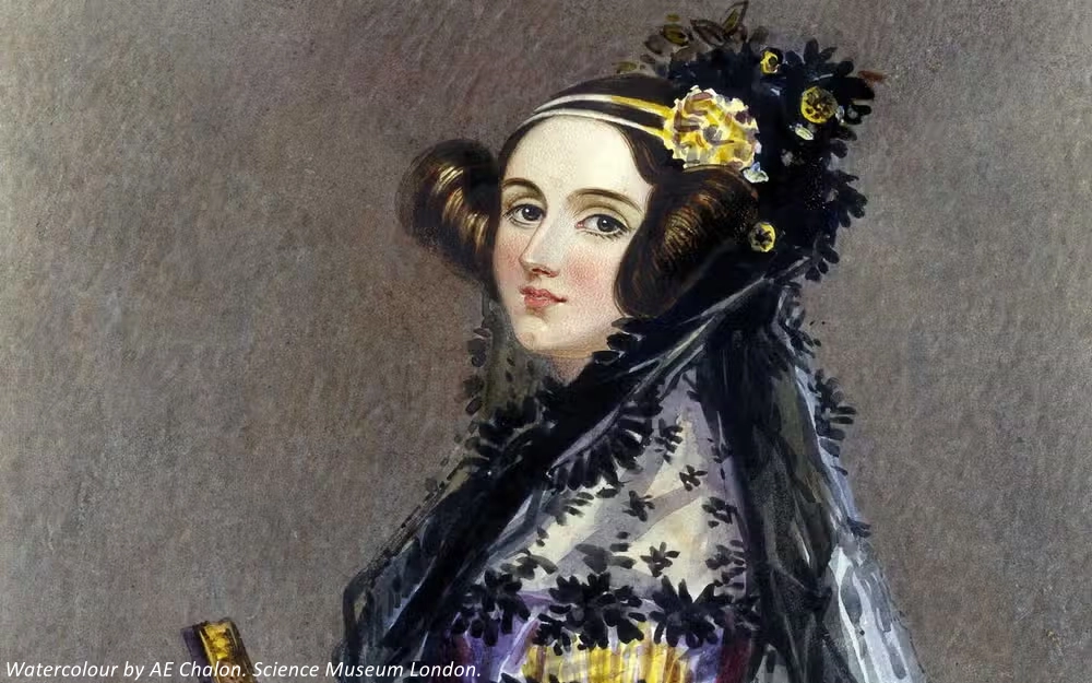 watercolour of Ada Lovelace