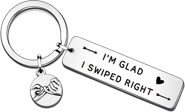 Swipe right keyring Valentine's Day gift