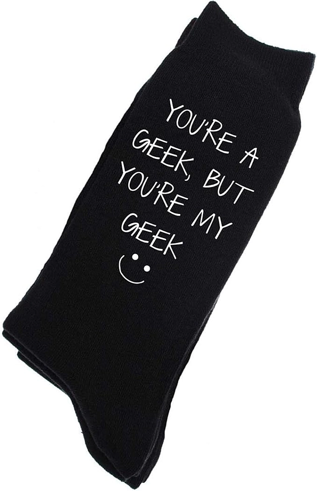 Geek socks Valentine's Day gift